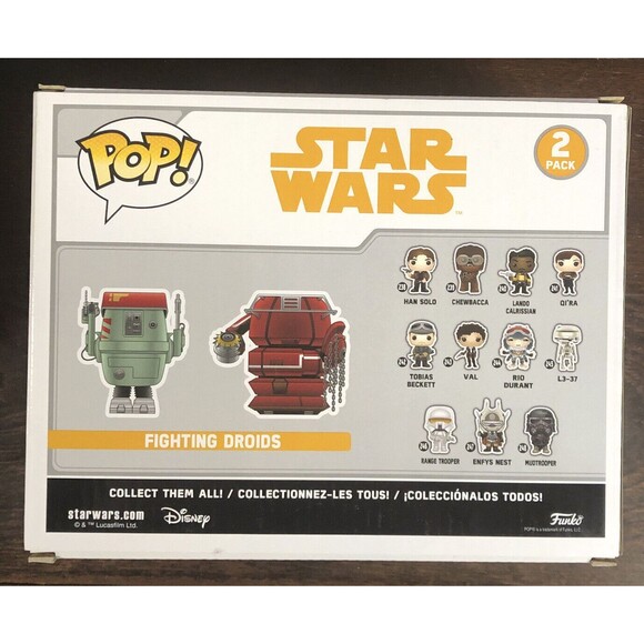 Star Wars Fighting Droids Funko POP! 2-Pack Vinyl Figure GameStop Exclusive NIB - Picture 2 of 6